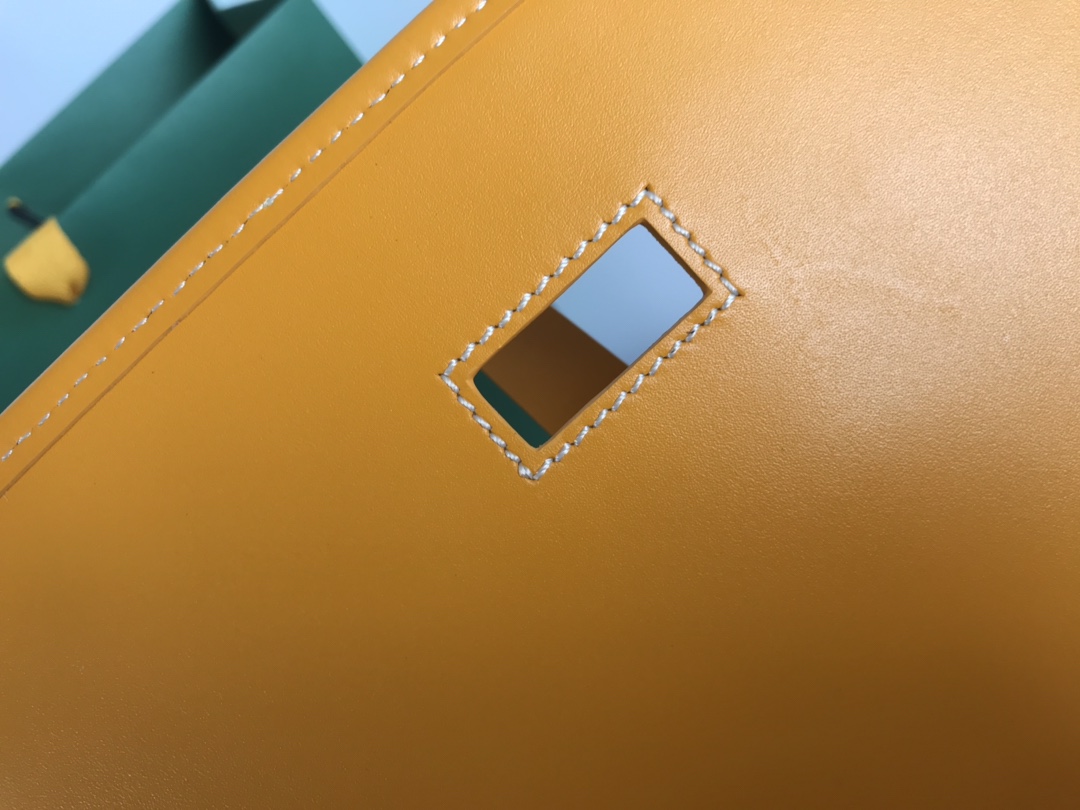 GOYARD Goyardine Belvedere II PM Messenger Bag Yellow