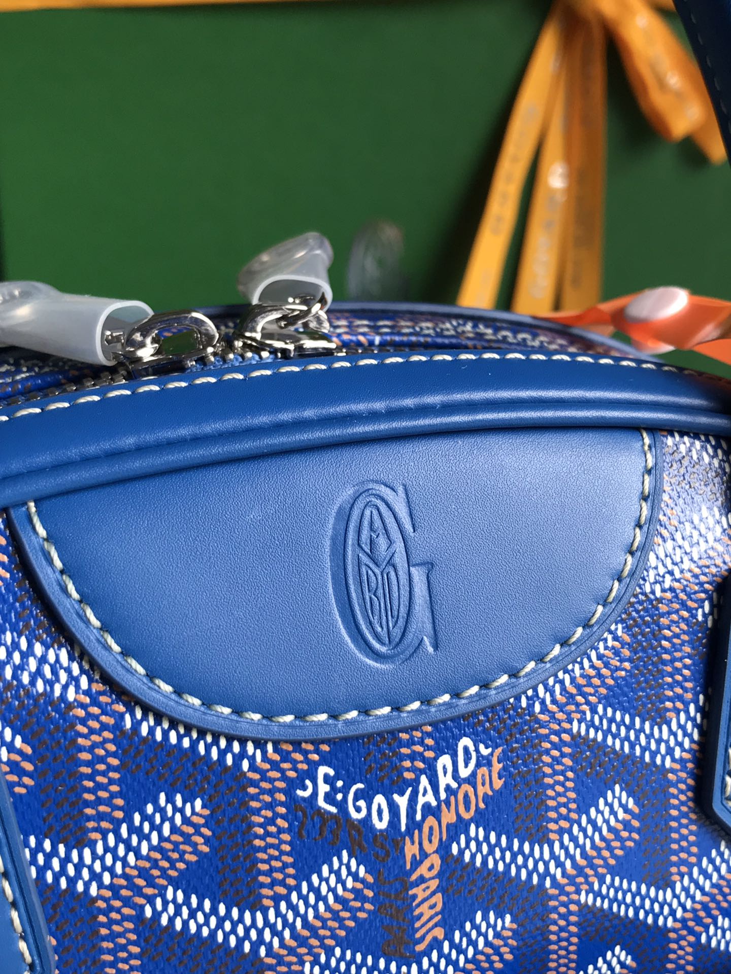 Goyard Saint Jeanne Bag Coated Canvas PM blue