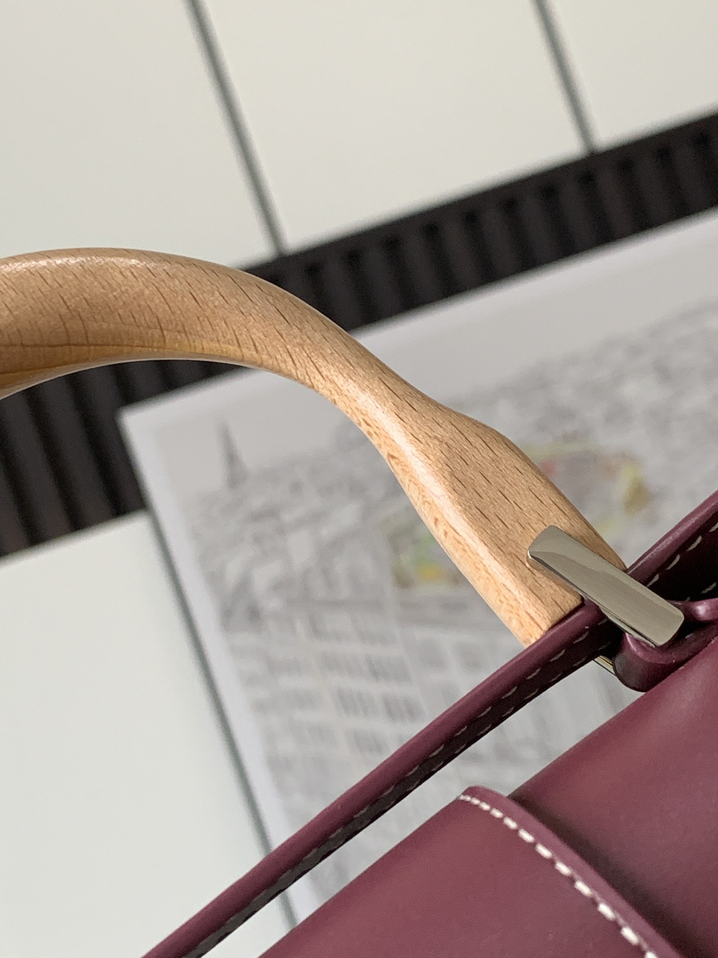 Saïgon leather handbag Goyard Burgundy in Leather - 24793565