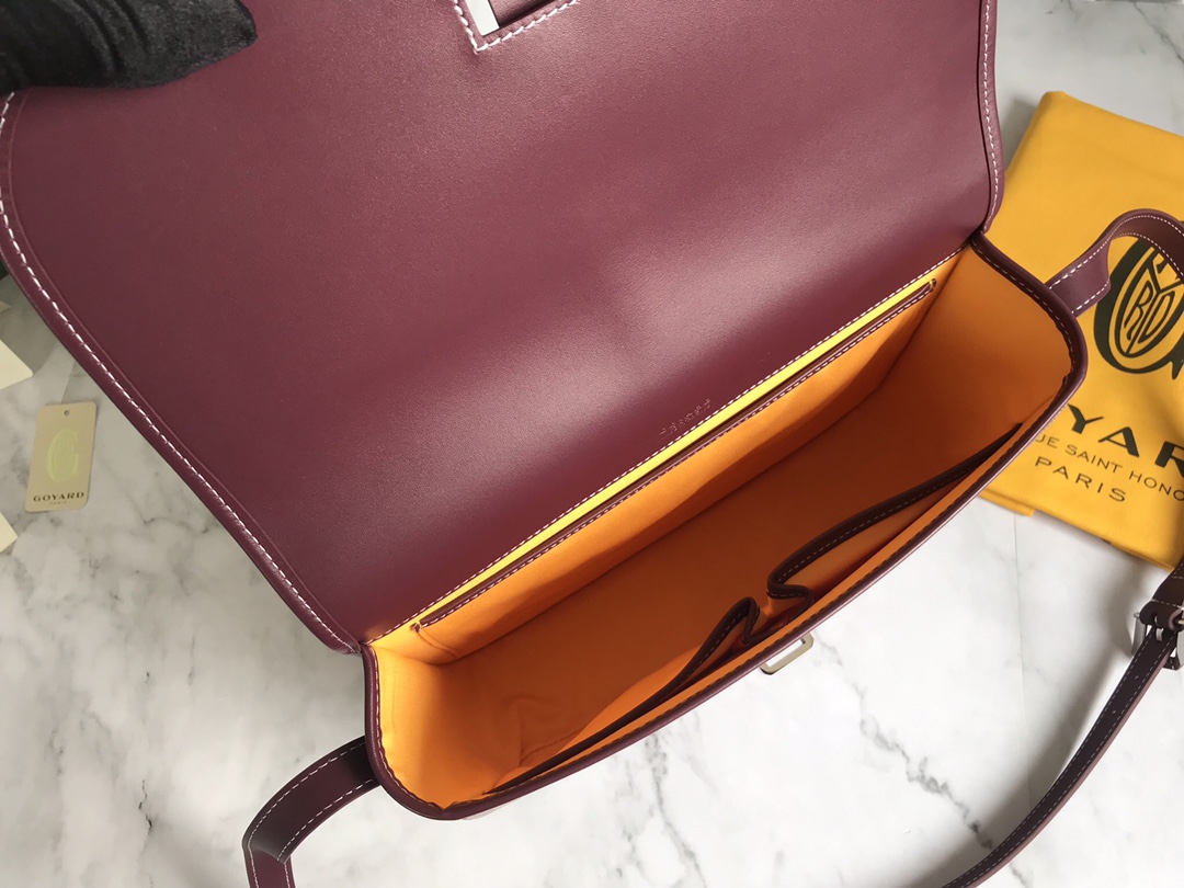 GOYARD Goyardine Belvedere II MM Messenger Bag Bordeaux 752581