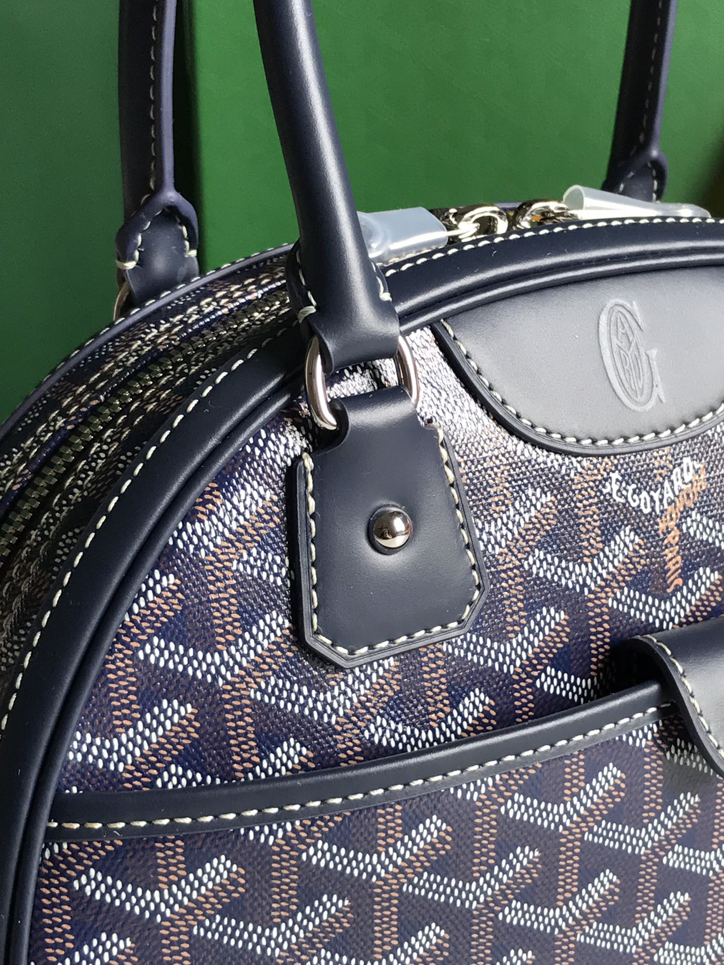 Goyard Saint Jeanne Bag Coated Canvas PM blue navy