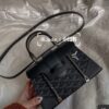 GOYARD Saigon PM Chevron Print Canvas Bag –black