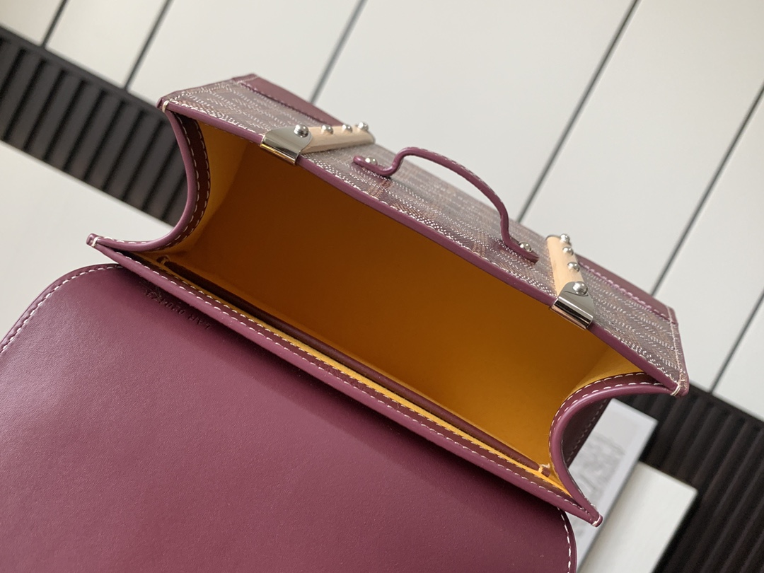 Saïgon leather handbag Goyard Burgundy in Leather - 24793565