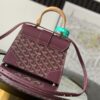 Saïgon leather handbag Goyard Burgundy in Leather - 24793565
