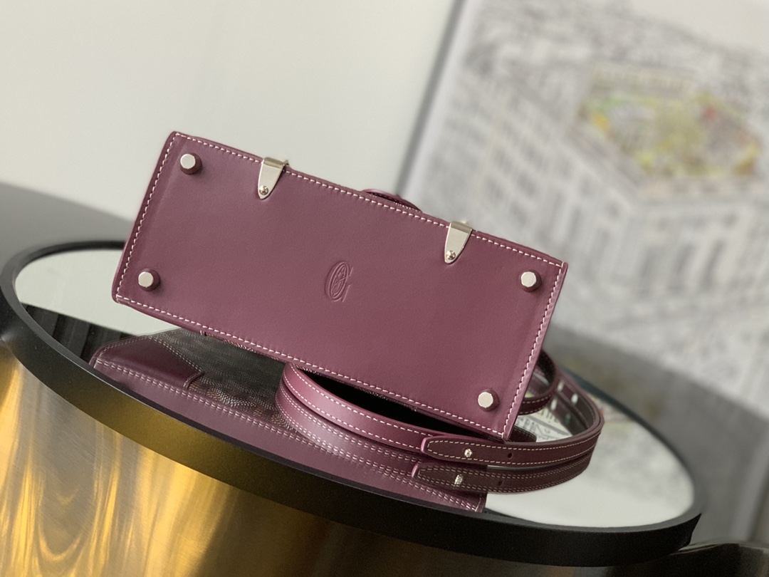 Saïgon leather handbag Goyard Burgundy in Leather - 24793565