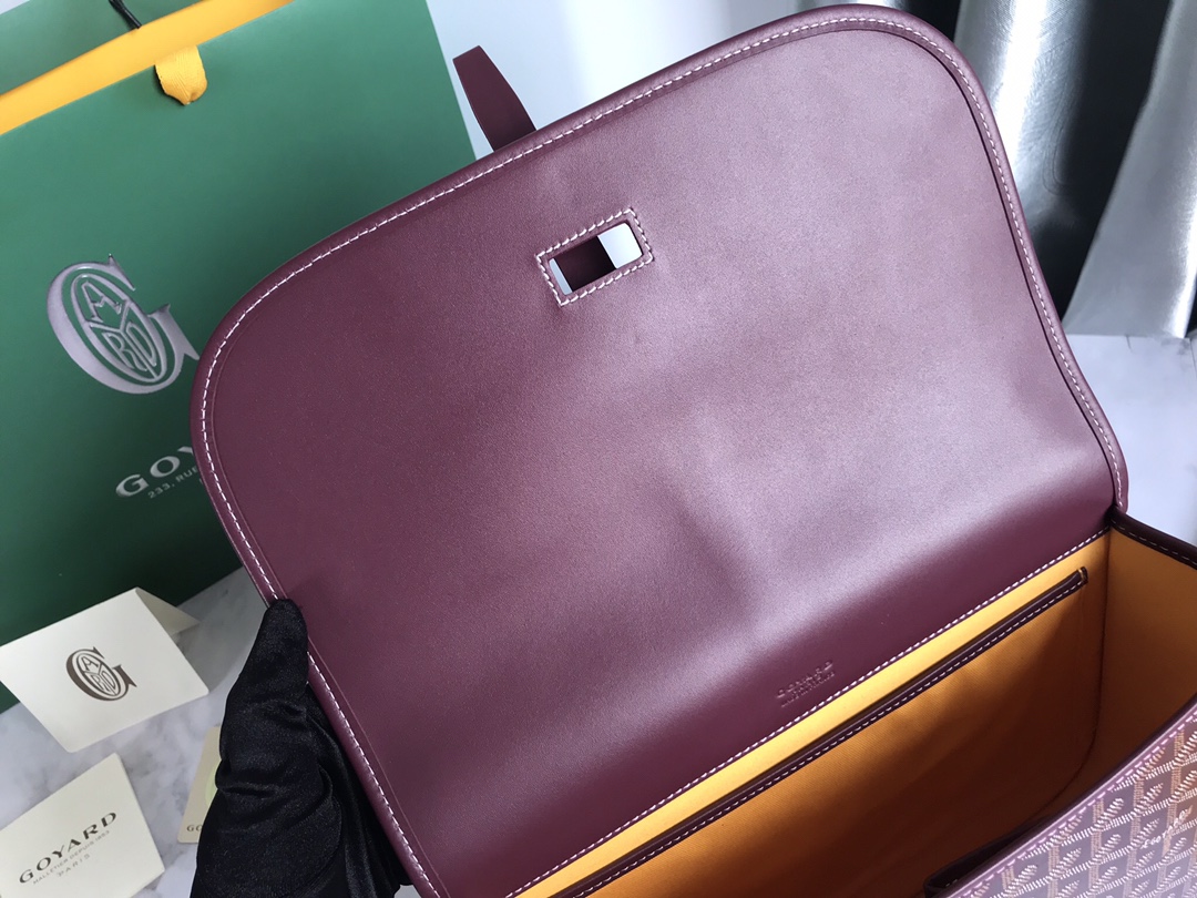 GOYARD Goyardine Belvedere II MM Messenger Bag Bordeaux 752581