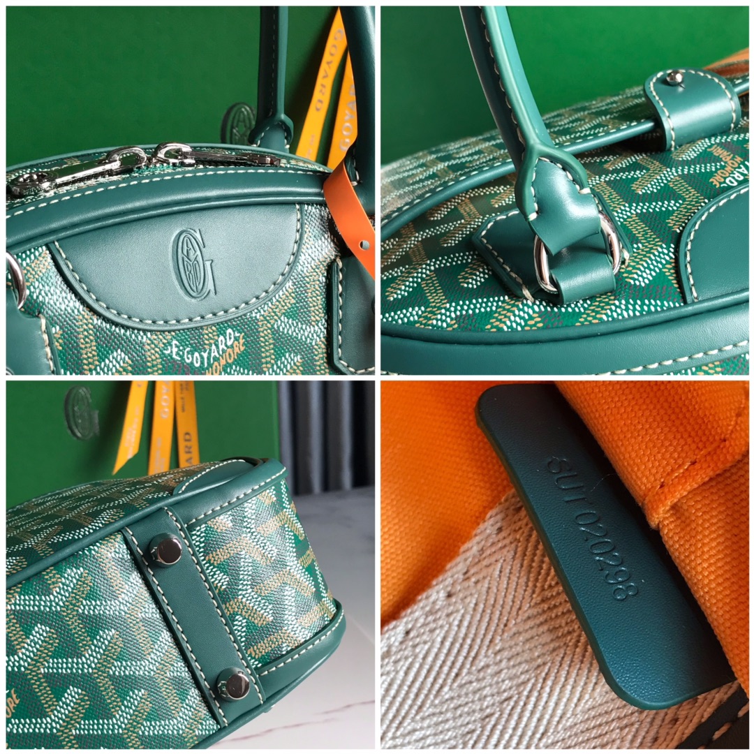 Goyard Saint Jeanne Bag Coated Canvas PM Green