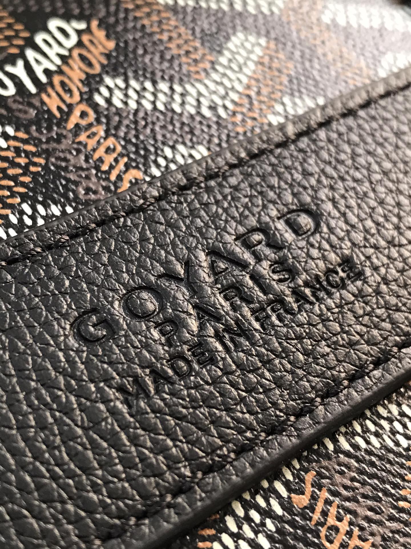 Goyard Barrel 40 Sports Bag Black Hand Duffle Purse Mens