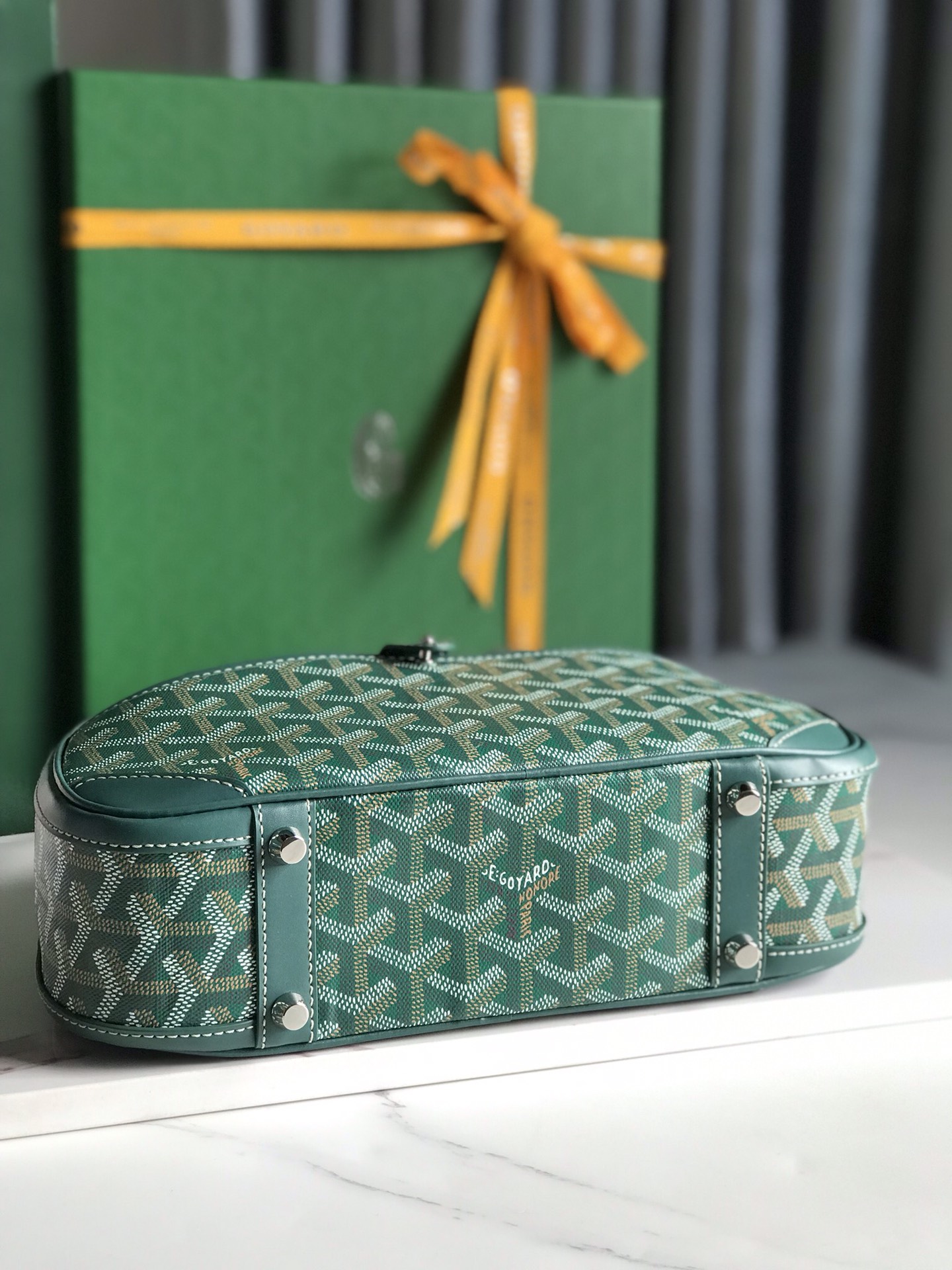 Goyard Saint Jeanne Bag Coated Canvas PM Green