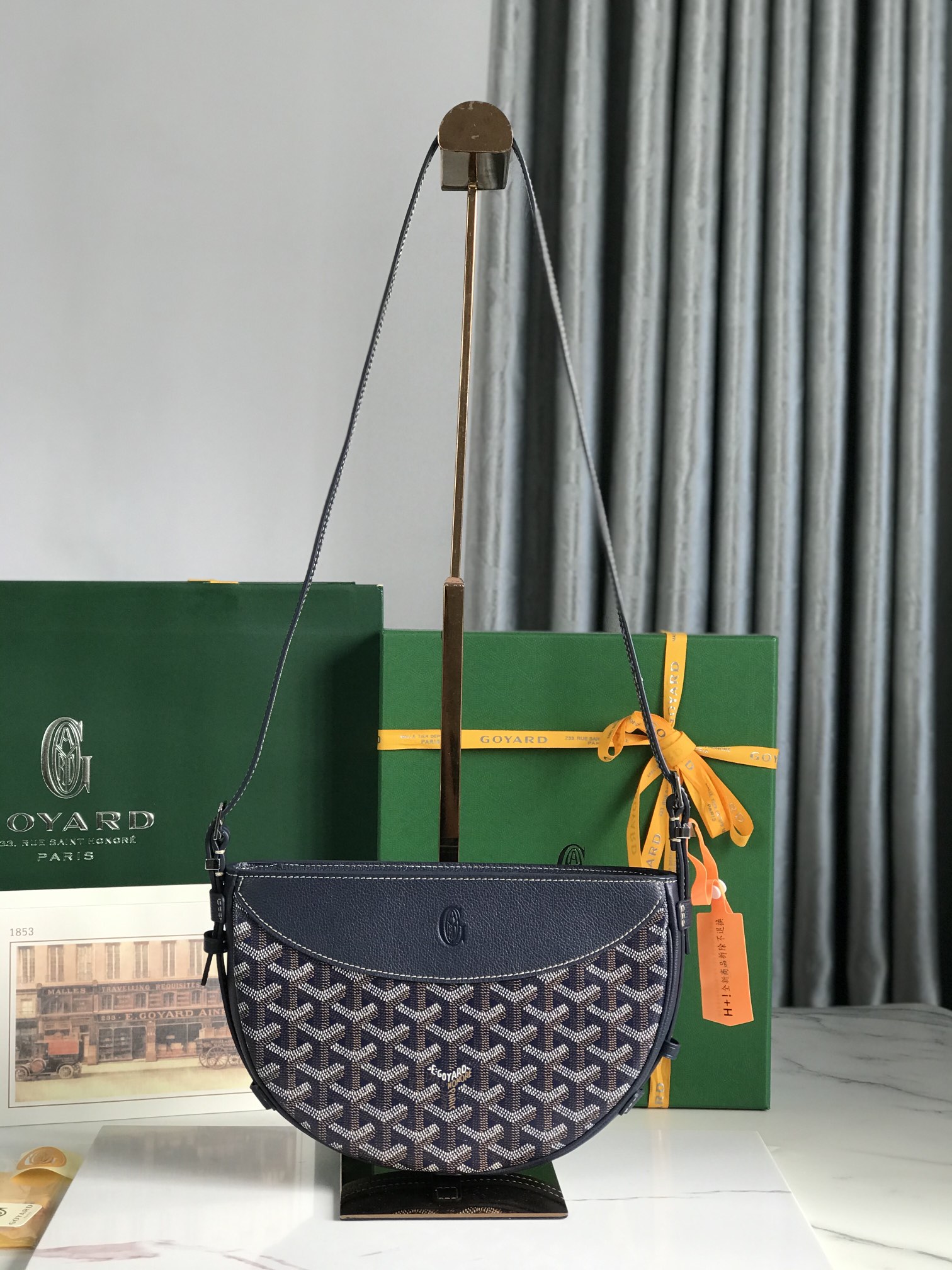 bag  Goyard Hirondelle Bag ‘Black’  navy HIRONDPMLTY01CL01P