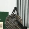 Goyard Barrel 40 Sports Bag Black Hand Duffle Purse Mens