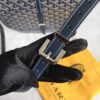Goyard Navy Blue Goyardine Coated Canvas and Leather