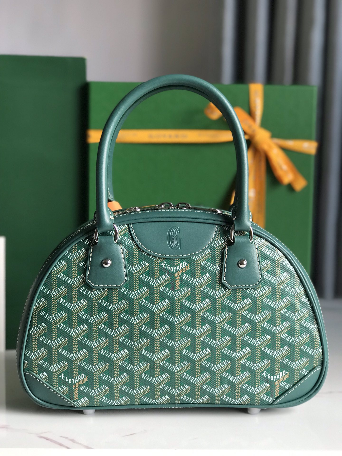 Goyard Saint Jeanne Bag Coated Canvas PM Green