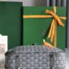 Goyard St. Jeanne MM Handbag Gray PVC Canvas Grey Cloth