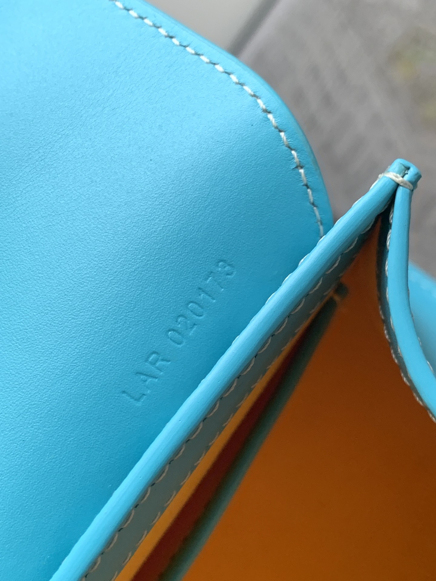 Saigon Top Handle Bag Coated Canvas with Leather PM bag blue sky