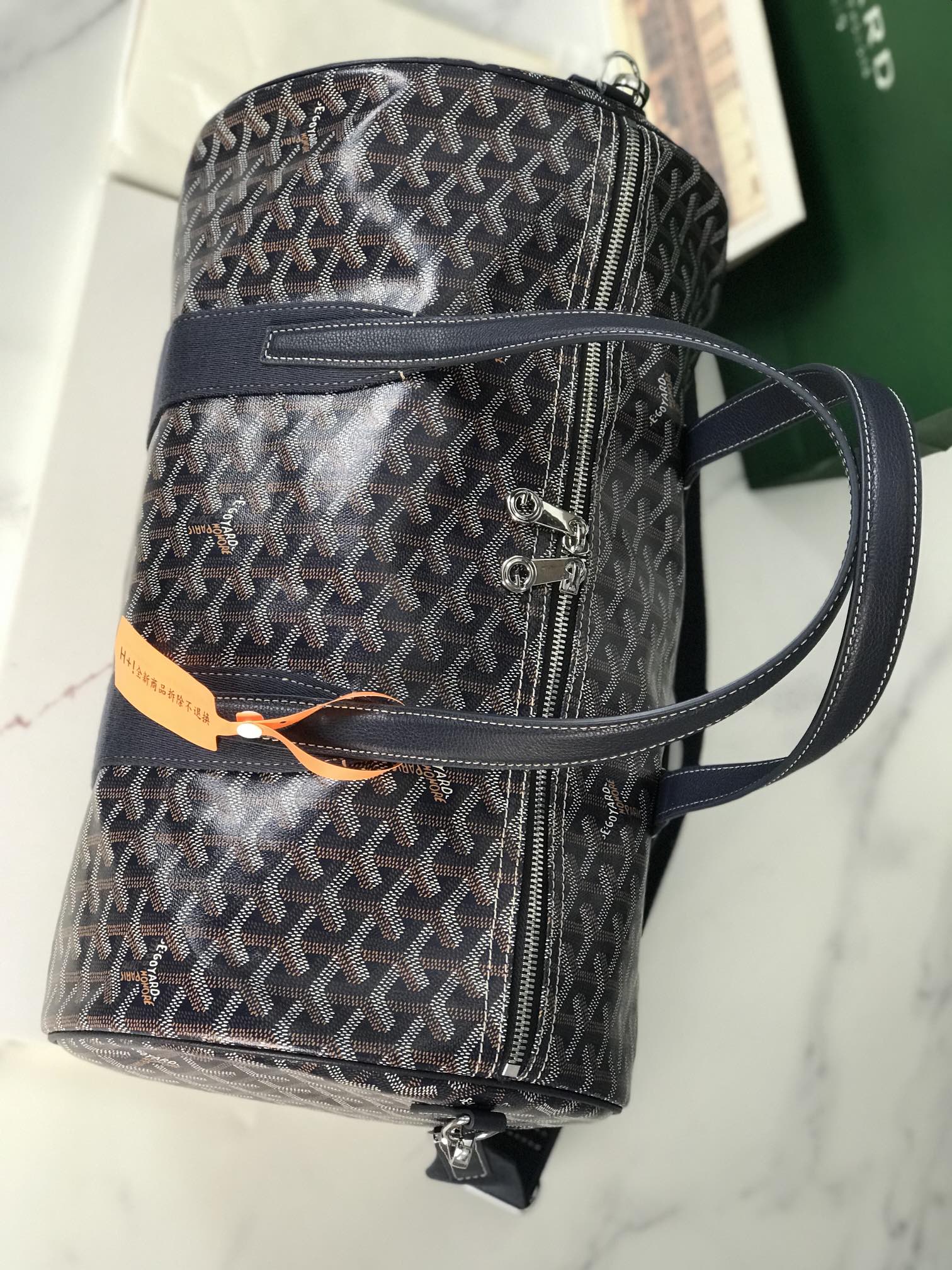 Goyard Barrel 40 Sports Bag blue navy