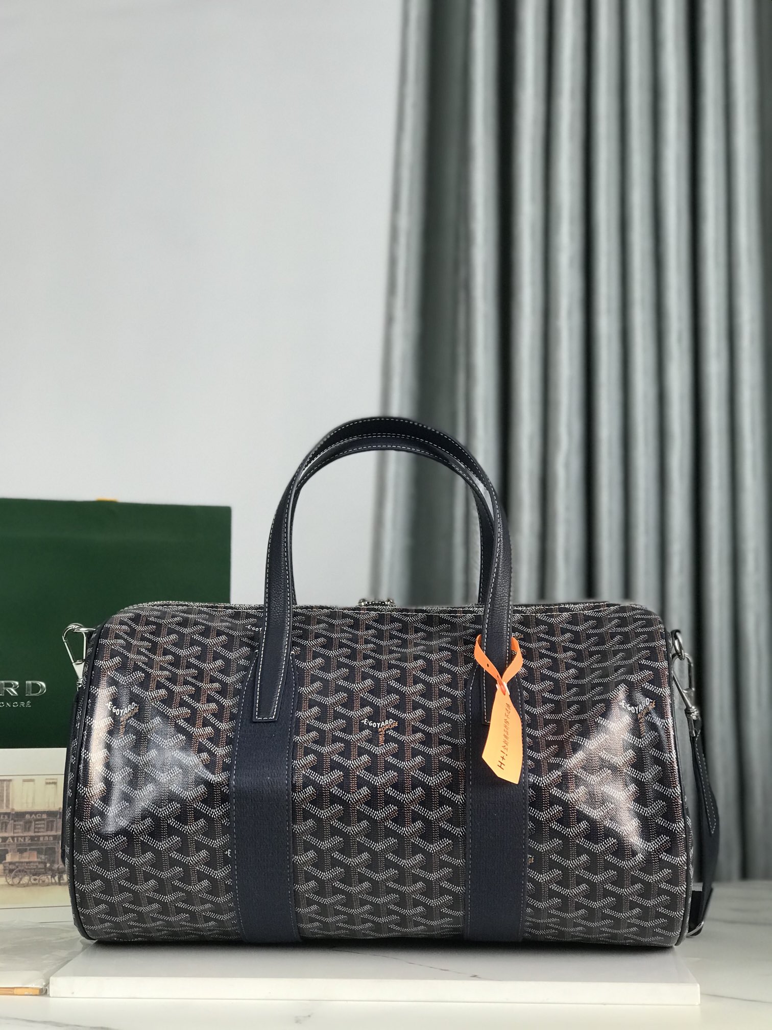 Goyard Barrel 40 Sports Bag blue navy