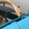Saigon Top Handle Bag Coated Canvas with Leather PM bag blue sky