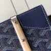 Goyard Blue Goyardine Coated Canvas And Leather Mini