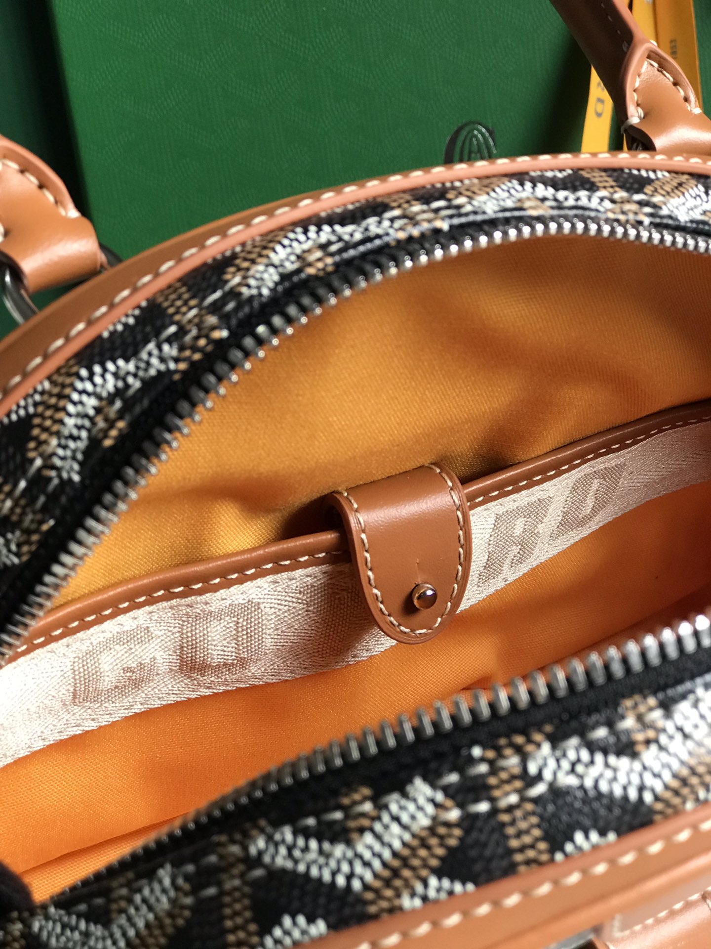 Goyard Saint Jeanne Bag Coated Canvas PM Black brown