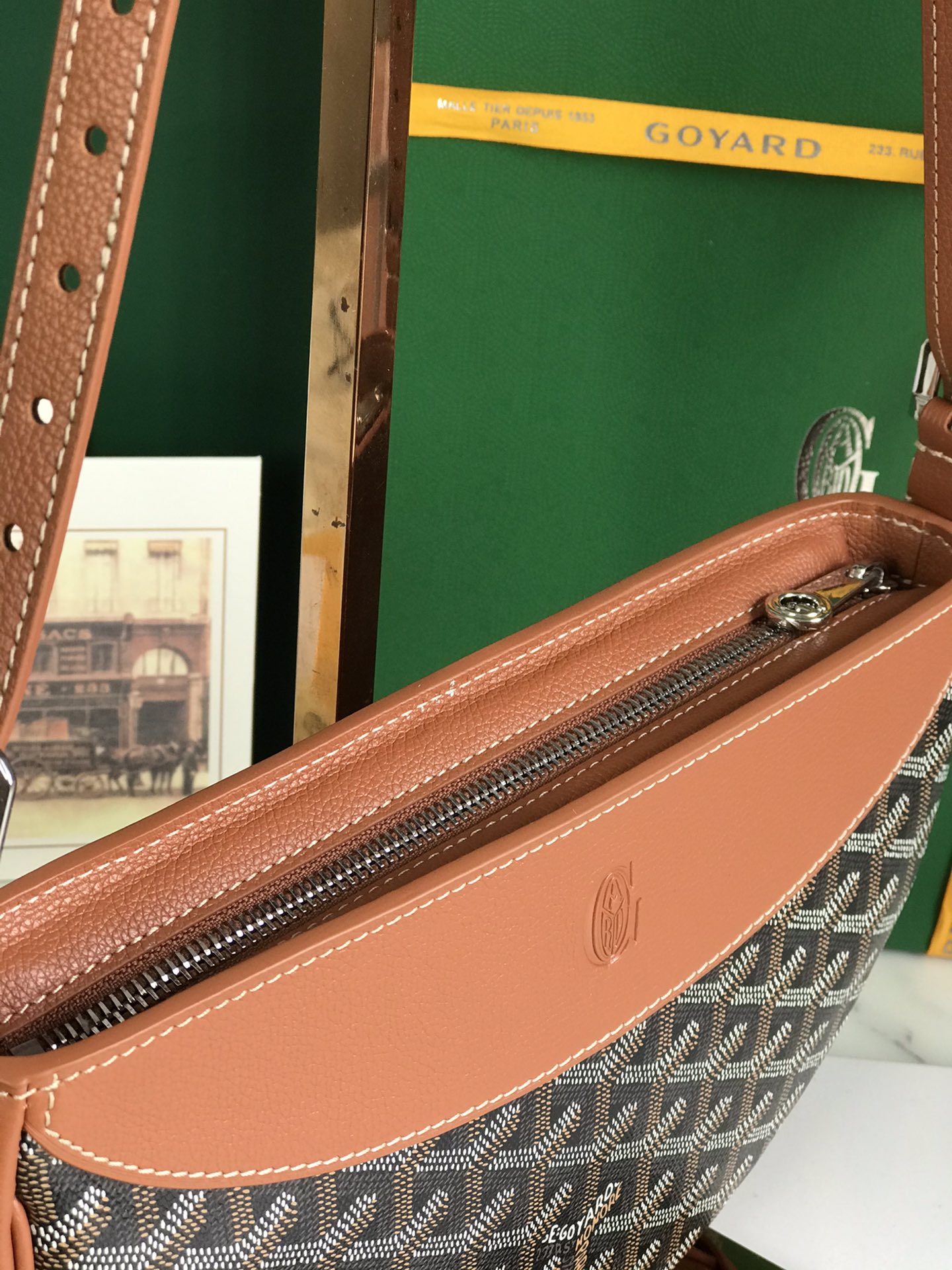 bag  Goyard Hirondelle Bag 'Black Tan' HIRONDPMLTY01CL03P