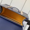 Goyard Blue Goyardine Coated Canvas And Leather Mini