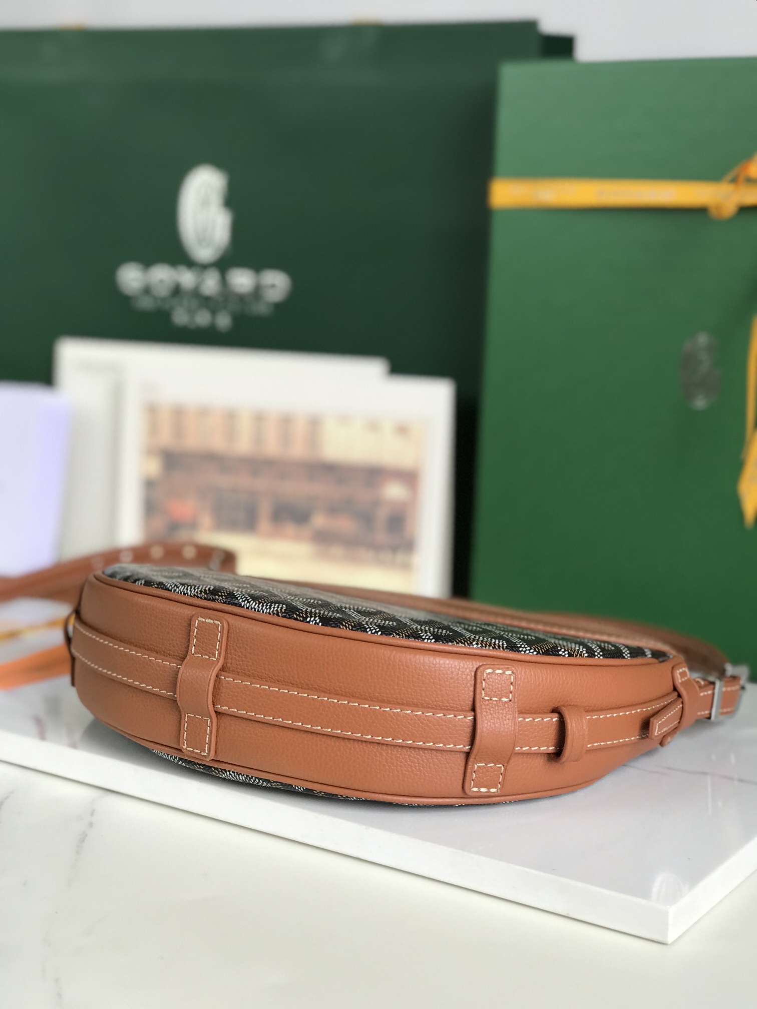 bag  Goyard Hirondelle Bag 'Black Tan' HIRONDPMLTY01CL03P