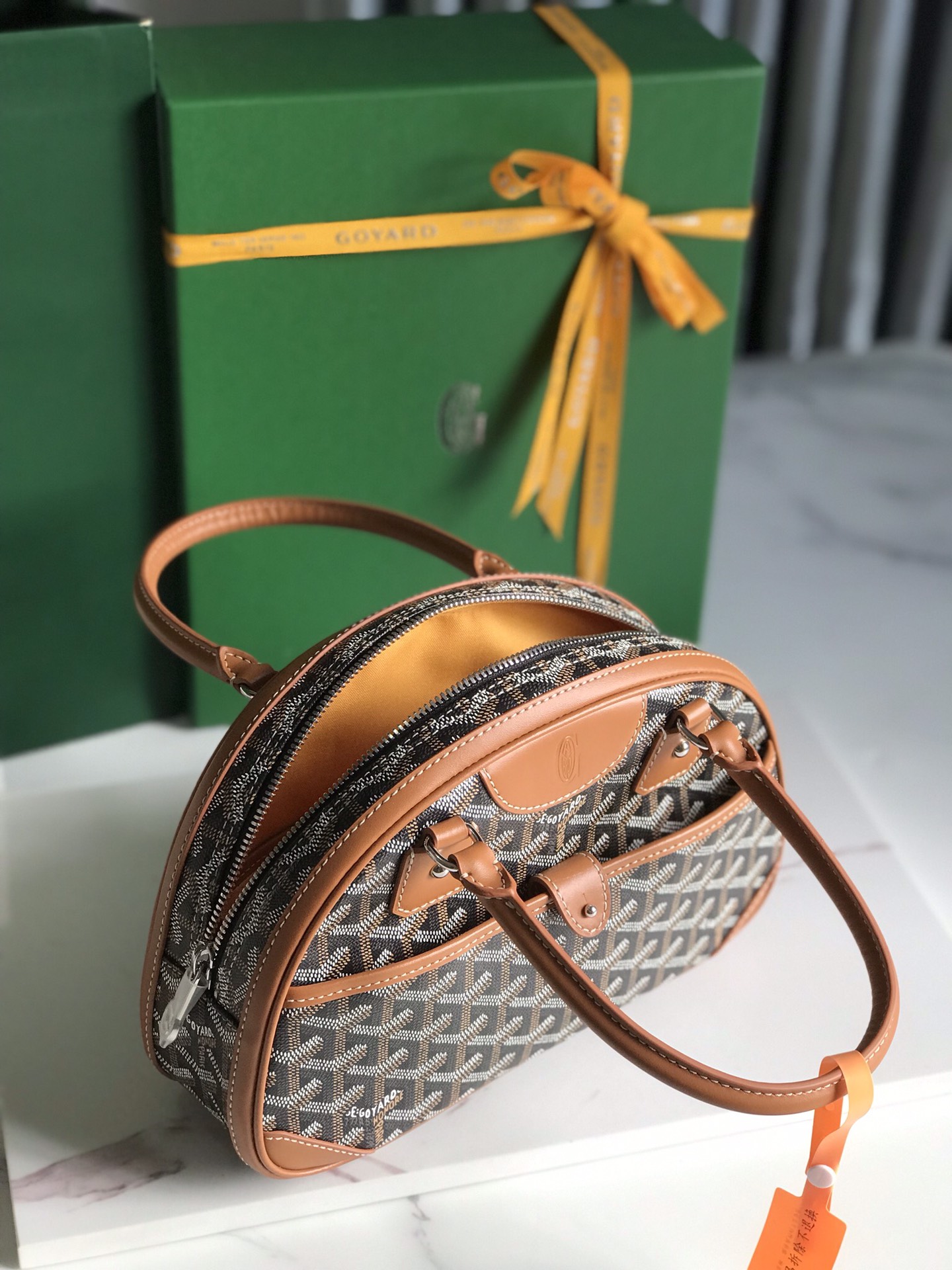 Goyard Saint Jeanne Bag Coated Canvas PM Black brown