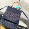 Goyard Blue Goyardine Coated Canvas And Leather Mini