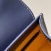 Goyard Blue Goyardine Coated Canvas And Leather Mini