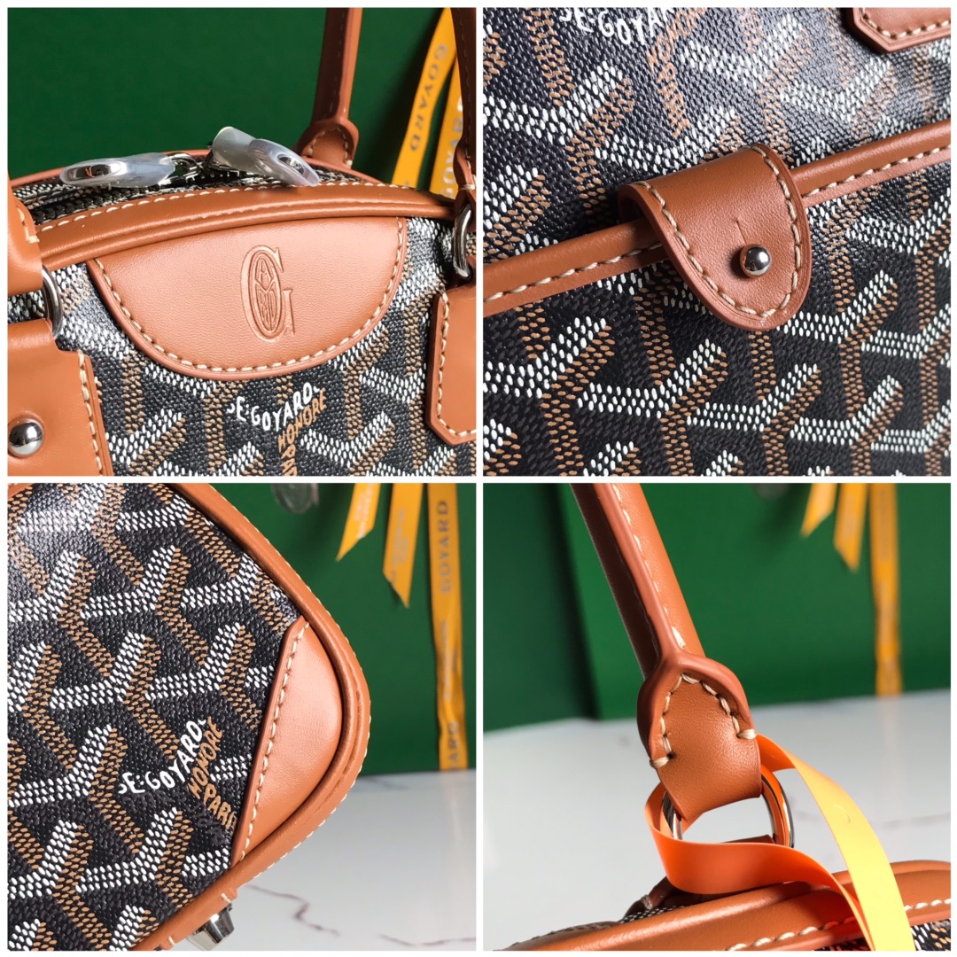 Goyard Saint Jeanne Bag Coated Canvas PM Black brown