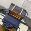 Goyard Blue Goyardine Coated Canvas And Leather Mini