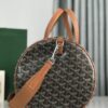 Goyard Barrel 40 Sports Bag Black Tan
