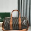 Goyard Barrel 40 Sports Bag Black Tan