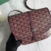 Goyard Burgundy Goyardine Coated Canvas and Leather