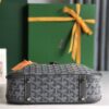 Goyard Black Goyardine Coated Canvas and Leather