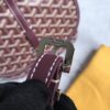 Goyard Burgundy Goyardine Coated Canvas and Leather