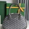 Goyard Black Goyardine Coated Canvas and Leather