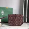 Goyard Burgundy Goyardine Coated Canvas and Leather