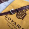 Goyard Burgundy Goyardine Coated Canvas and Leather