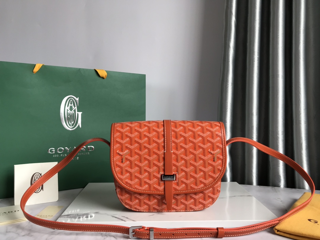 GOYARD Goyardine Belvedere II PM Messenger Bag Orange