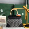 bag Goyard Saigon Handbag Goyardine Wood Trim PM 'BlackMATIGNON  00659