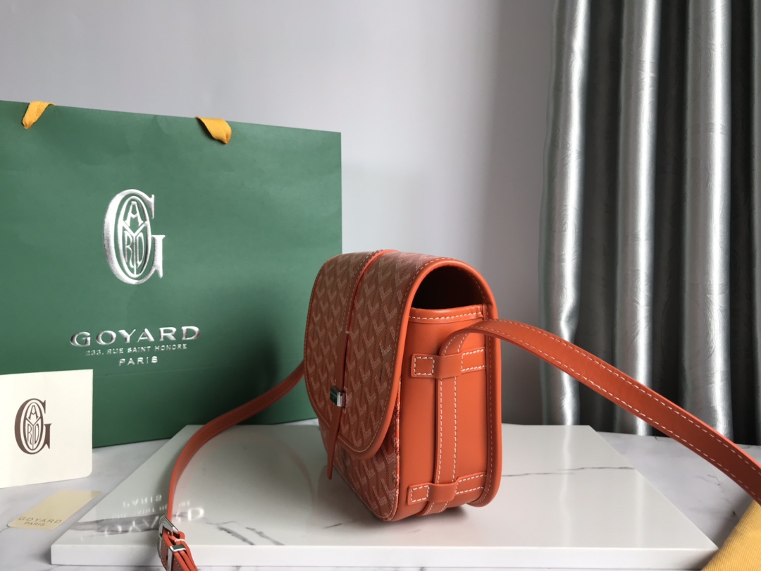GOYARD Goyardine Belvedere II PM Messenger Bag Orange