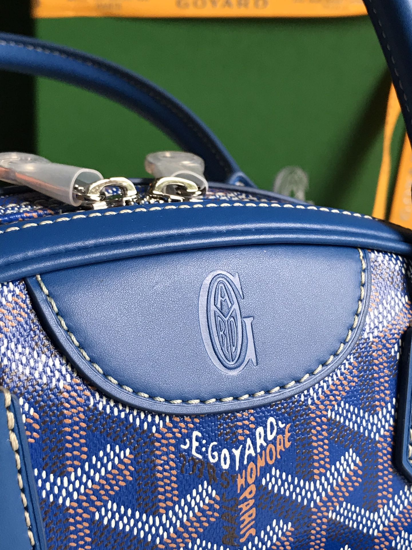 Goyard Saint Jeanne Bag Coated Canvas MM Blue