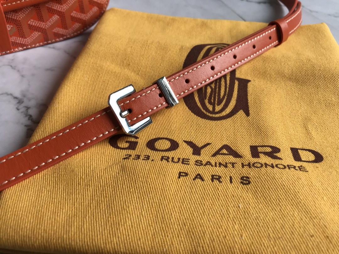 GOYARD Goyardine Belvedere II PM Messenger Bag Orange