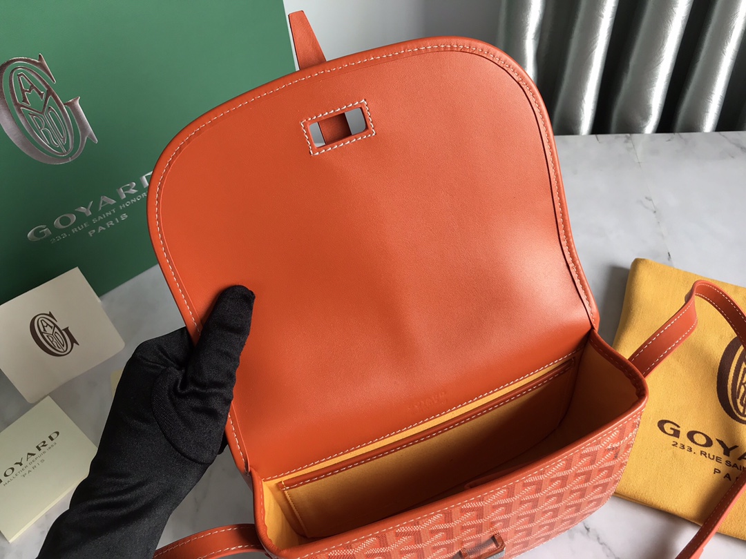 GOYARD Goyardine Belvedere II PM Messenger Bag Orange