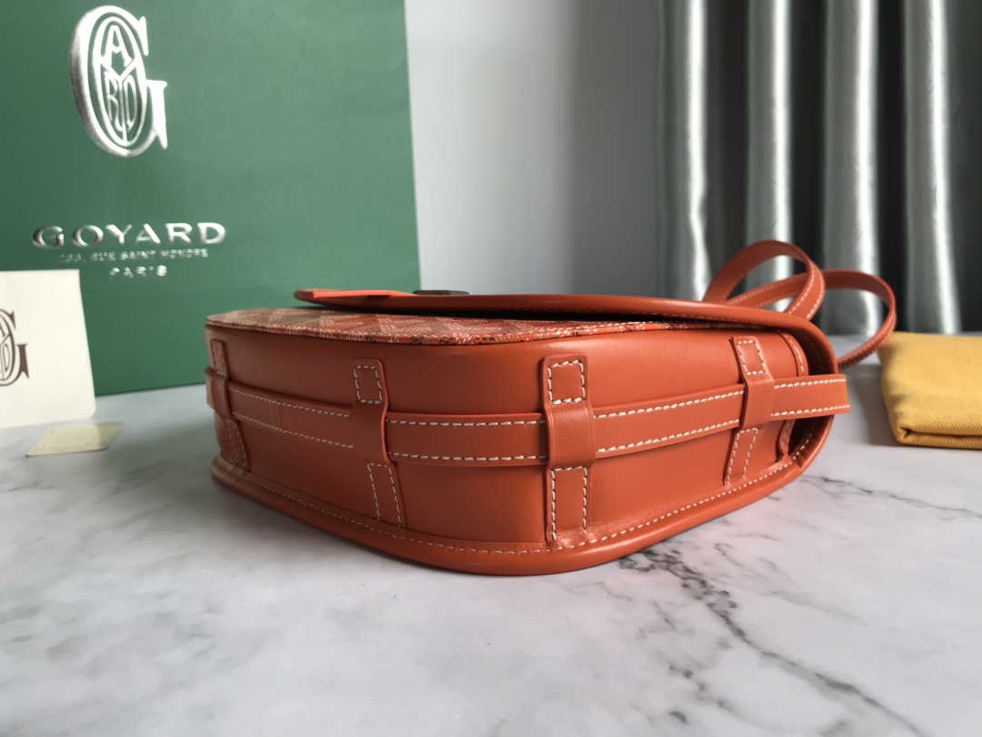 GOYARD Goyardine Belvedere II PM Messenger Bag Orange