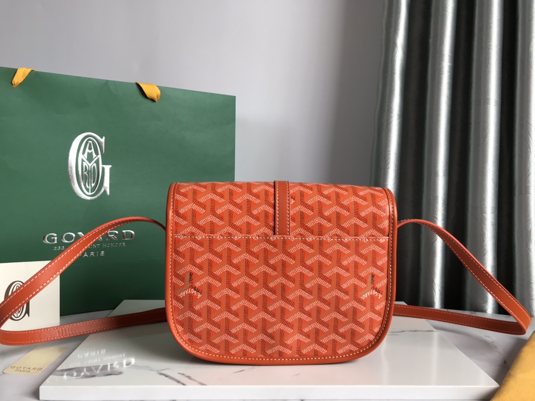 GOYARD Goyardine Belvedere II PM Messenger Bag Orange