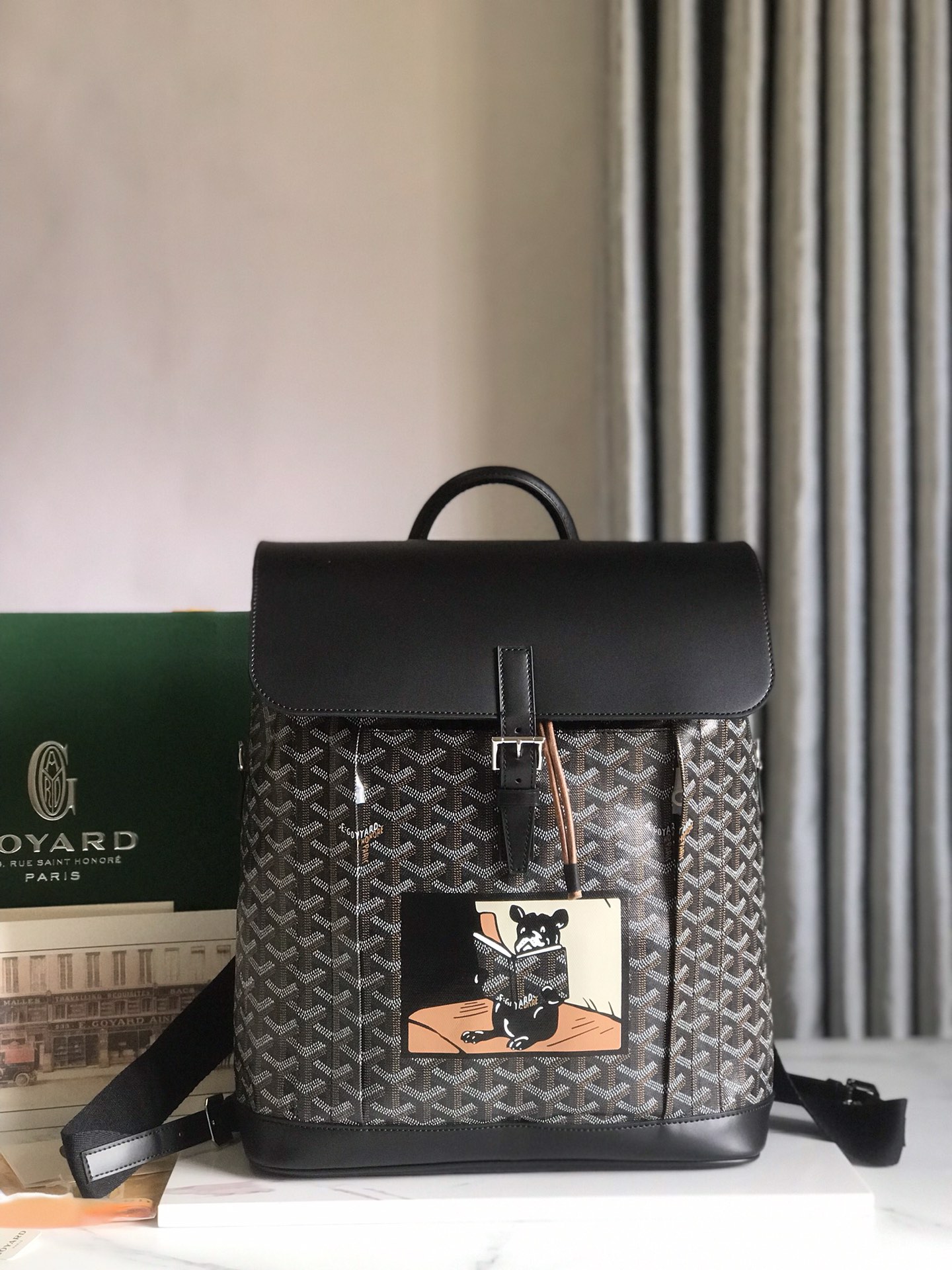 Goyard Alpin MM PVC Backpack Black Cloth ref.2215228