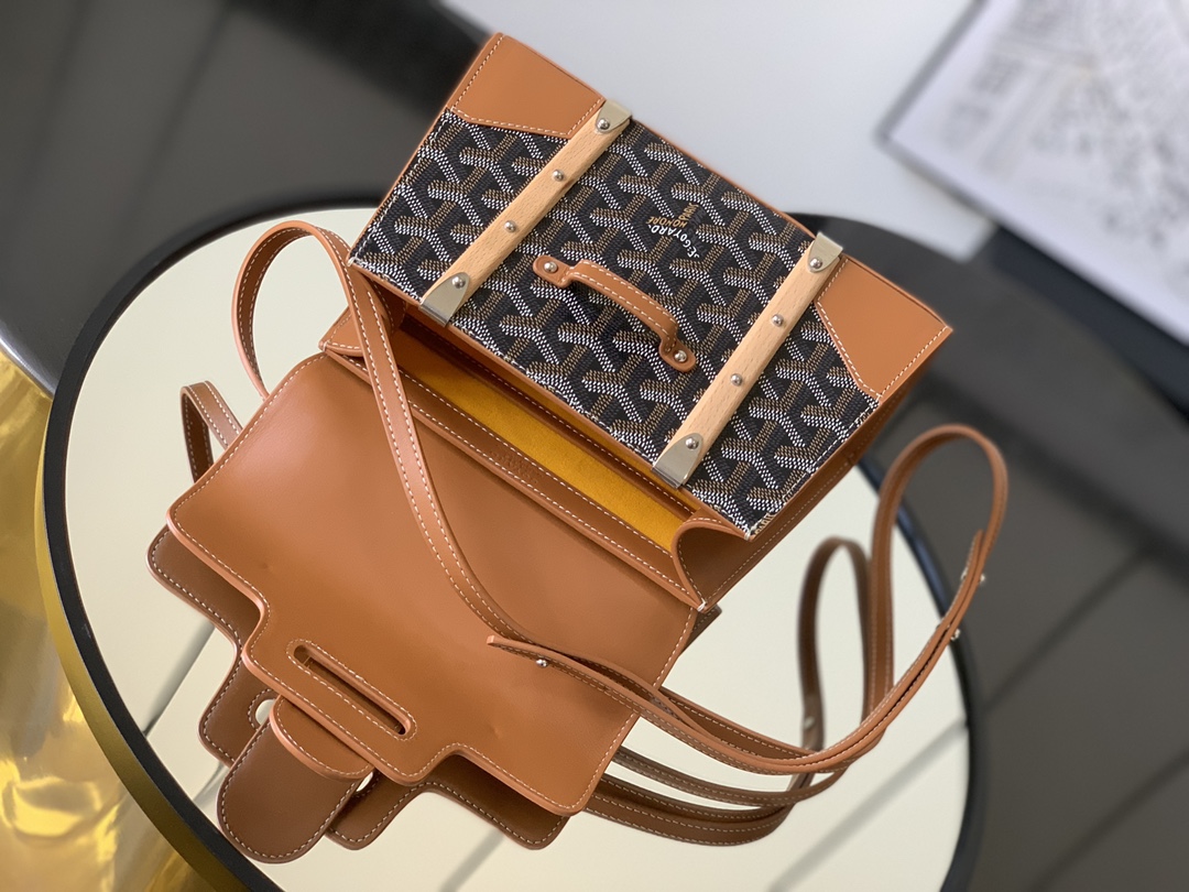 Goyard Women Sac Saïgon PM in Toile Goyardine & bag brown